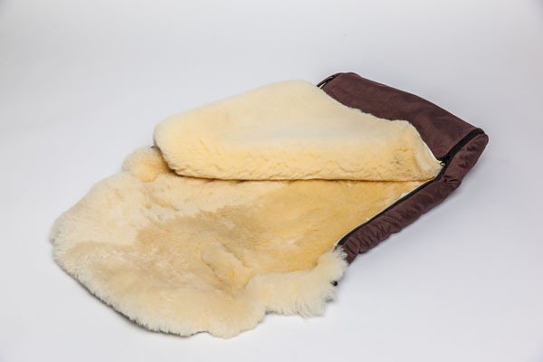 Baby Schlafsack Lammfell Fellsack – Bild 5