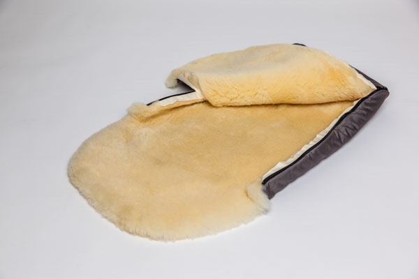 Baby Schlafsack Lammfell Fellsack – Bild 3